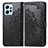 Custodia Portafoglio In Pelle Fantasia Modello Cover con Supporto per Xiaomi Redmi Note 12 4G Nero