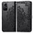 Custodia Portafoglio In Pelle Fantasia Modello Cover con Supporto per Xiaomi Redmi Note 12S Nero