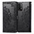 Custodia Portafoglio In Pelle Fantasia Modello Cover con Supporto per Xiaomi Redmi Note 9 4G Nero