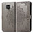 Custodia Portafoglio In Pelle Fantasia Modello Cover con Supporto per Xiaomi Redmi Note 9 Pro Max Grigio