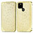 Custodia Portafoglio In Pelle Fantasia Modello Cover con Supporto S01D per Google Pixel 5a 5G Oro