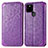 Custodia Portafoglio In Pelle Fantasia Modello Cover con Supporto S01D per Google Pixel 5a 5G Viola