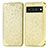 Custodia Portafoglio In Pelle Fantasia Modello Cover con Supporto S01D per Google Pixel 6 5G Oro