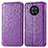 Custodia Portafoglio In Pelle Fantasia Modello Cover con Supporto S01D per Huawei Honor 50 Lite Viola