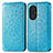 Custodia Portafoglio In Pelle Fantasia Modello Cover con Supporto S01D per Huawei Nova 9 SE Blu