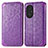 Custodia Portafoglio In Pelle Fantasia Modello Cover con Supporto S01D per Huawei Nova 9 SE Viola