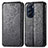 Custodia Portafoglio In Pelle Fantasia Modello Cover con Supporto S01D per Motorola Moto Edge 30 Pro 5G Nero