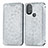 Custodia Portafoglio In Pelle Fantasia Modello Cover con Supporto S01D per Motorola Moto G Play Gen 2