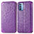 Custodia Portafoglio In Pelle Fantasia Modello Cover con Supporto S01D per Motorola Moto G31 Viola