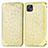 Custodia Portafoglio In Pelle Fantasia Modello Cover con Supporto S01D per Motorola Moto G50 5G Oro