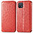 Custodia Portafoglio In Pelle Fantasia Modello Cover con Supporto S01D per Oppo A16e Rosso