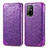 Custodia Portafoglio In Pelle Fantasia Modello Cover con Supporto S01D per Oppo A94 5G Viola