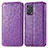 Custodia Portafoglio In Pelle Fantasia Modello Cover con Supporto S01D per Oppo A95 4G Viola