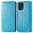 Custodia Portafoglio In Pelle Fantasia Modello Cover con Supporto S01D per Oppo Find X5 5G Blu