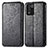 Custodia Portafoglio In Pelle Fantasia Modello Cover con Supporto S01D per Oppo K9S 5G Nero