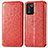 Custodia Portafoglio In Pelle Fantasia Modello Cover con Supporto S01D per Oppo K9S 5G Rosso