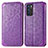 Custodia Portafoglio In Pelle Fantasia Modello Cover con Supporto S01D per Oppo Reno6 5G Viola