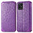 Custodia Portafoglio In Pelle Fantasia Modello Cover con Supporto S01D per Realme 8i Viola