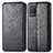 Custodia Portafoglio In Pelle Fantasia Modello Cover con Supporto S01D per Realme 9 5G India Nero