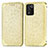 Custodia Portafoglio In Pelle Fantasia Modello Cover con Supporto S01D per Realme 9 SE 5G Oro