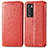 Custodia Portafoglio In Pelle Fantasia Modello Cover con Supporto S01D per Realme GT Master Explorer 5G Rosso