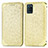 Custodia Portafoglio In Pelle Fantasia Modello Cover con Supporto S01D per Realme V11s 5G Oro