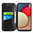Custodia Portafoglio In Pelle Fantasia Modello Cover con Supporto S01D per Samsung Galaxy A02s