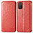 Custodia Portafoglio In Pelle Fantasia Modello Cover con Supporto S01D per Samsung Galaxy A02s Rosso