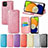 Custodia Portafoglio In Pelle Fantasia Modello Cover con Supporto S01D per Samsung Galaxy A03