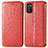 Custodia Portafoglio In Pelle Fantasia Modello Cover con Supporto S01D per Samsung Galaxy A03s Rosso