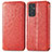 Custodia Portafoglio In Pelle Fantasia Modello Cover con Supporto S01D per Samsung Galaxy A15 4G Rosso