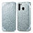 Custodia Portafoglio In Pelle Fantasia Modello Cover con Supporto S01D per Samsung Galaxy A21