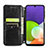Custodia Portafoglio In Pelle Fantasia Modello Cover con Supporto S01D per Samsung Galaxy A22 4G