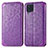 Custodia Portafoglio In Pelle Fantasia Modello Cover con Supporto S01D per Samsung Galaxy A22 4G Viola