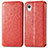 Custodia Portafoglio In Pelle Fantasia Modello Cover con Supporto S01D per Samsung Galaxy A22 5G SC-56B Rosso