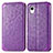 Custodia Portafoglio In Pelle Fantasia Modello Cover con Supporto S01D per Samsung Galaxy A22 5G SC-56B Viola