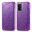 Custodia Portafoglio In Pelle Fantasia Modello Cover con Supporto S01D per Samsung Galaxy A72 4G Viola