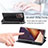 Custodia Portafoglio In Pelle Fantasia Modello Cover con Supporto S01D per Samsung Galaxy Note 20 Ultra 5G