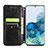 Custodia Portafoglio In Pelle Fantasia Modello Cover con Supporto S01D per Samsung Galaxy S20 Plus