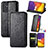 Custodia Portafoglio In Pelle Fantasia Modello Cover con Supporto S01D per Samsung Galaxy S23 FE 5G