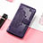 Custodia Portafoglio In Pelle Fantasia Modello Cover con Supporto S01D per Samsung Galaxy XCover 6 Pro 5G Viola