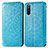 Custodia Portafoglio In Pelle Fantasia Modello Cover con Supporto S01D per Sony Xperia 10 III Lite Blu