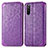 Custodia Portafoglio In Pelle Fantasia Modello Cover con Supporto S01D per Sony Xperia 10 III Lite Viola