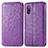 Custodia Portafoglio In Pelle Fantasia Modello Cover con Supporto S01D per Sony Xperia Ace II Viola