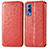 Custodia Portafoglio In Pelle Fantasia Modello Cover con Supporto S01D per Vivo iQOO Z3 5G Rosso