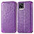 Custodia Portafoglio In Pelle Fantasia Modello Cover con Supporto S01D per Vivo V20 (2021) Viola