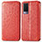 Custodia Portafoglio In Pelle Fantasia Modello Cover con Supporto S01D per Vivo V21e 5G Rosso