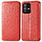 Custodia Portafoglio In Pelle Fantasia Modello Cover con Supporto S01D per Vivo V23 5G Rosso