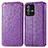 Custodia Portafoglio In Pelle Fantasia Modello Cover con Supporto S01D per Vivo V23 5G Viola