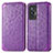 Custodia Portafoglio In Pelle Fantasia Modello Cover con Supporto S01D per Vivo X70 5G Viola